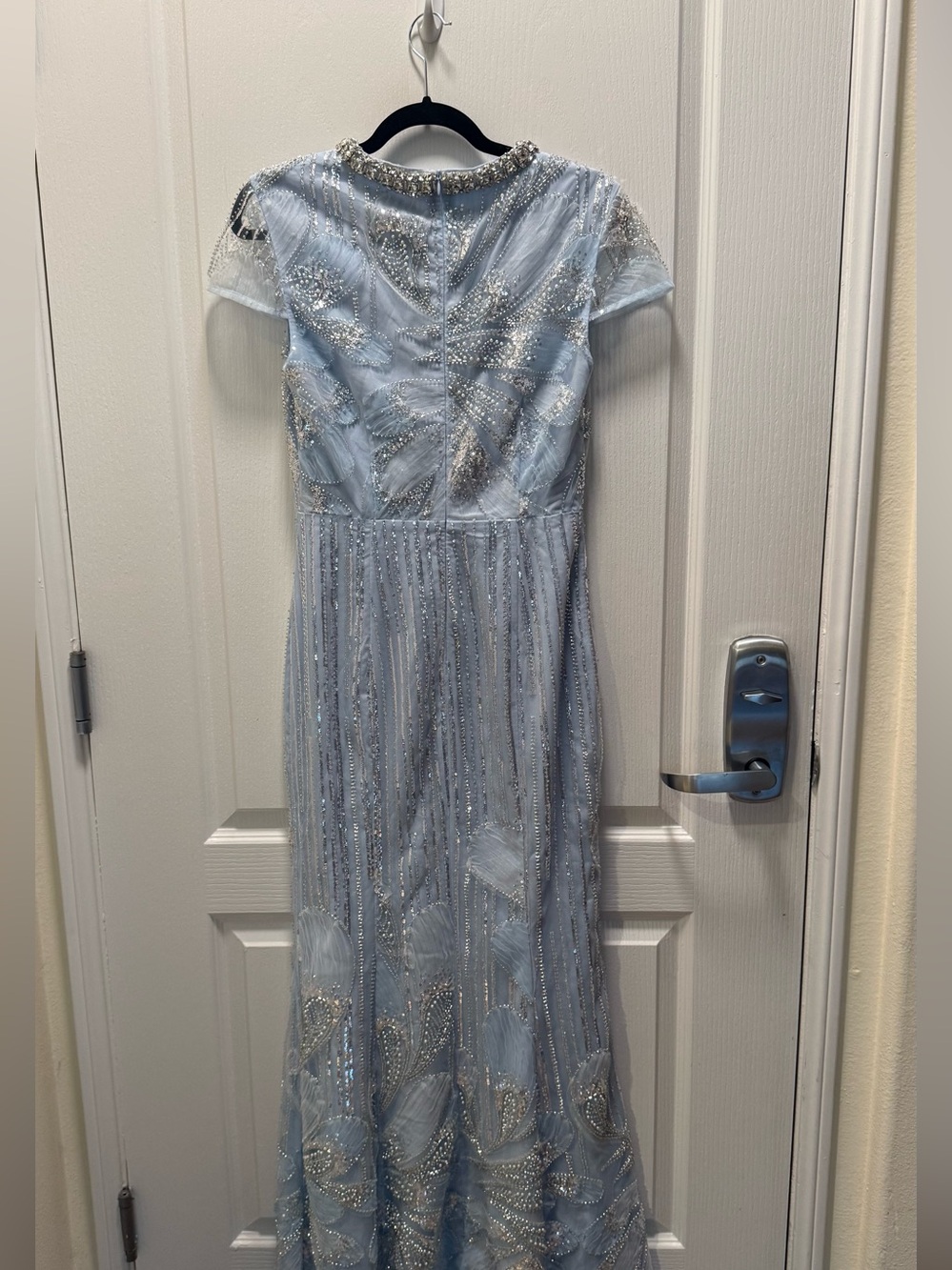 ELLIATT Annabelle Embellished Evening Gown Blue Wedding Guest Dress size S NWT - Picture 10 of 11